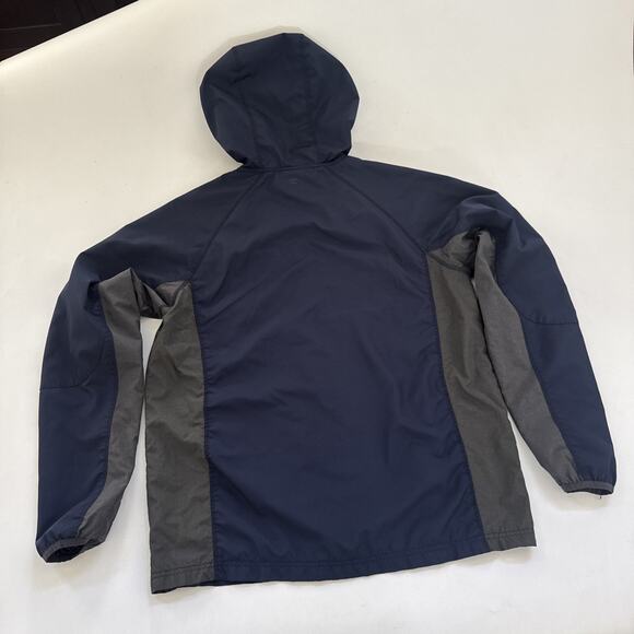 Vtg Colosseum Georgetown Hoyas Hooded Windbreaker Jacket Full Zip 90s Medium Y2K - Picture 6 of 9